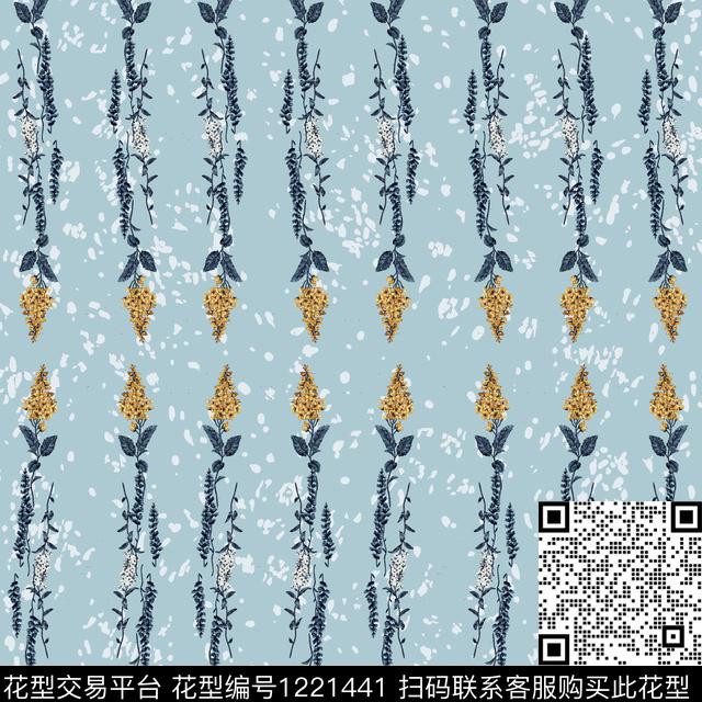 花卉大牌风波点数码印花华亿平台下载（图片编号: 1221441） - 瓦栏（Walan）