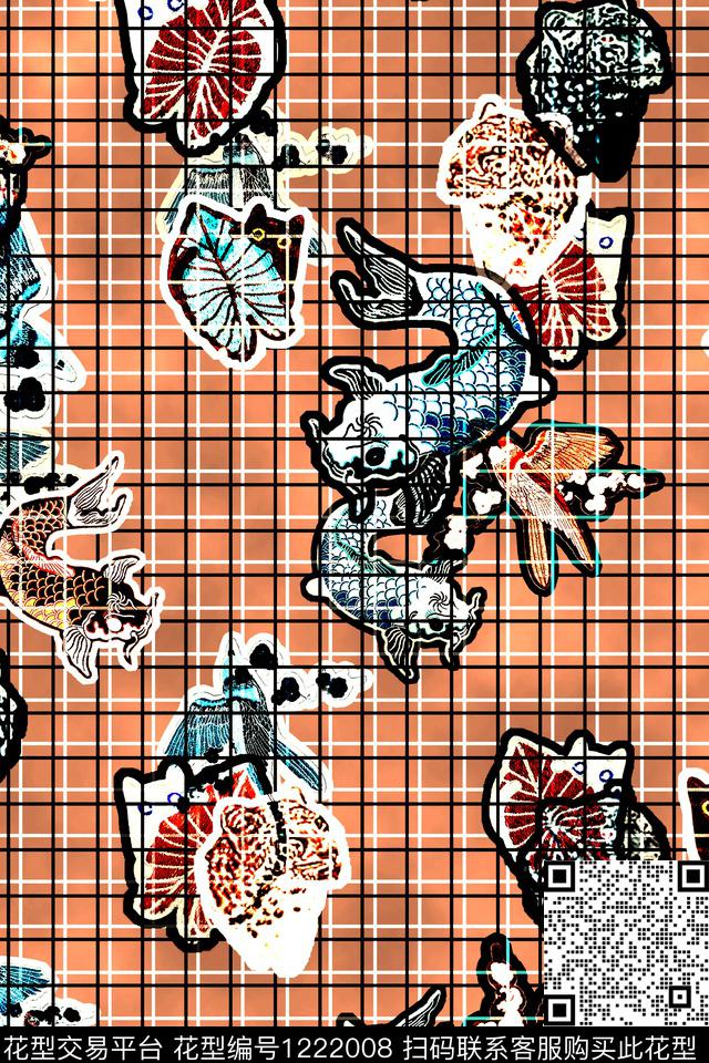 女装床品面料数码印花华亿平台下载（图片编号: 1222008） - 瓦栏（Walan）