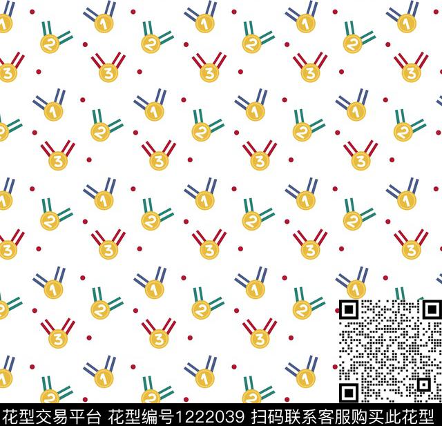 几何奖牌婴幼童传统印花华亿平台下载（图片编号: 1222039） - 瓦栏（Walan）