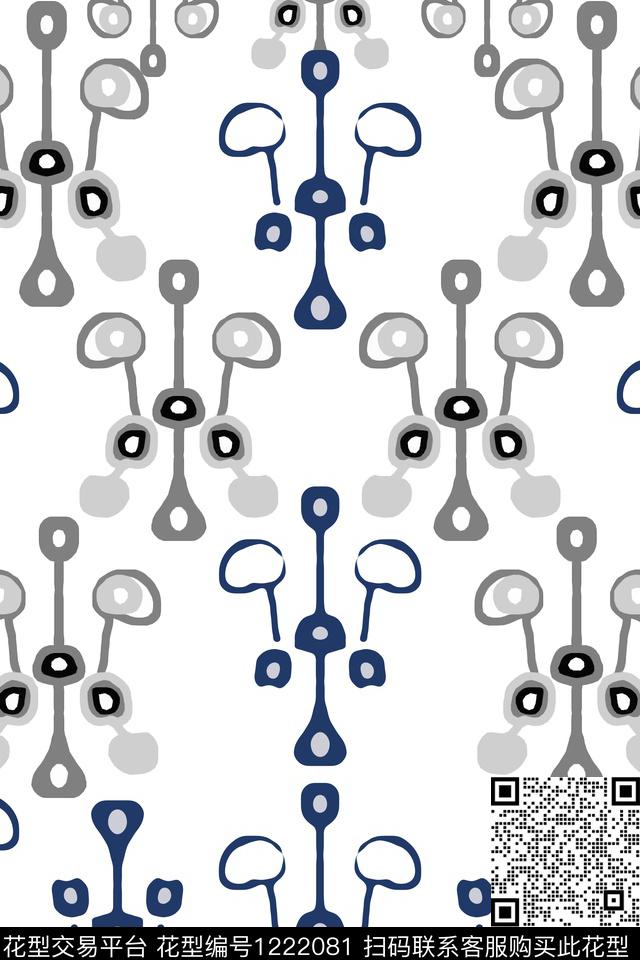 传统时尚手绘线条笔触民族风图案传统印花华亿平台下载（图片编号: 1222081） - 瓦栏（Walan）