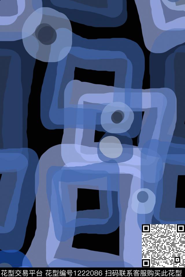 几何手绘线条笔触渐变色彩数码印花华亿平台下载（图片编号: 1222086） - 瓦栏（Walan）