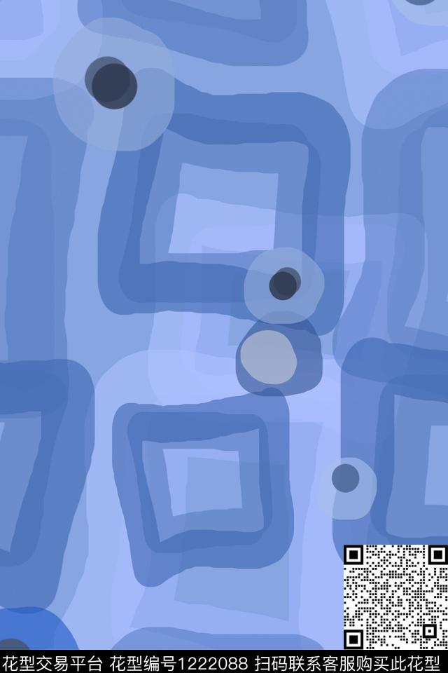 几何手绘线条笔触渐变色彩数码印花华亿平台下载（图片编号: 1222088） - 瓦栏（Walan）