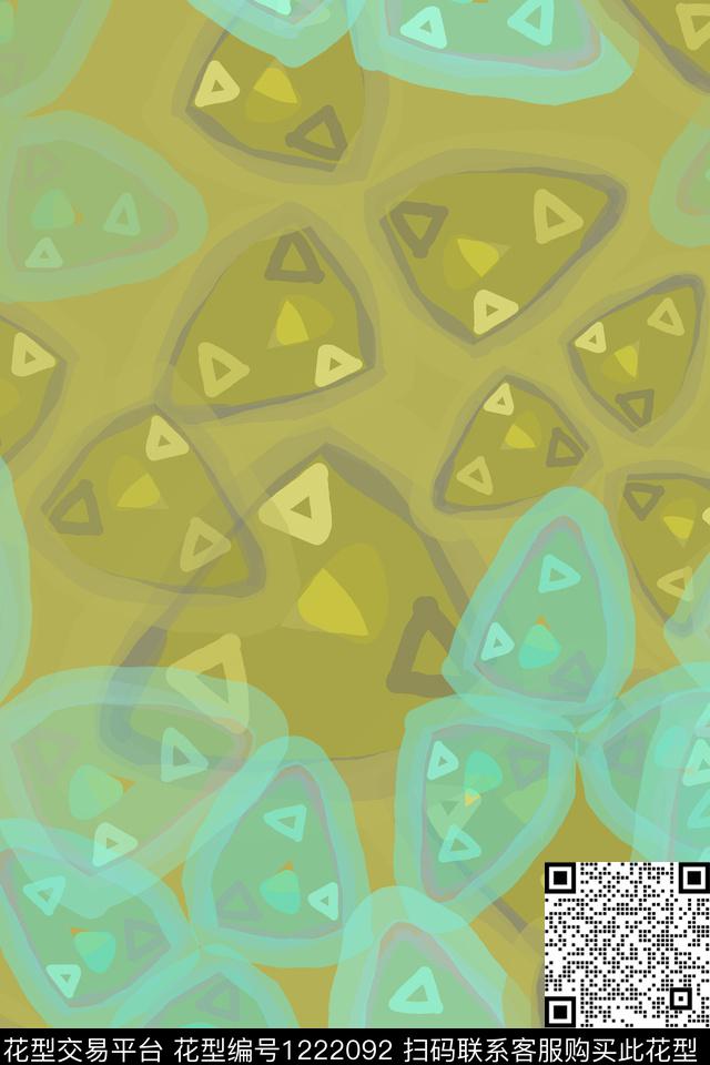 精致几何渐变色彩艺术迷彩数码印花华亿平台下载（图片编号: 1222092） - 瓦栏（Walan）