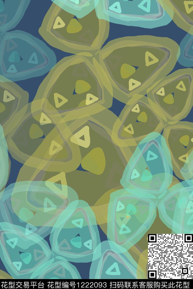 精致几何渐变色彩艺术迷彩数码印花华亿平台下载（图片编号: 1222093） - 瓦栏（Walan）