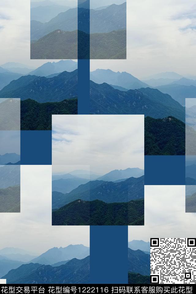 风景景观高山白云个性照片数码印花华亿平台下载（图片编号: 1222116） - 瓦栏（Walan）