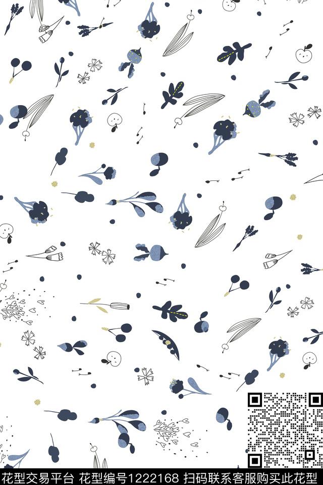 数码华亿平台花卉小碎花数码印花华亿平台下载（图片编号: 1222168） - 瓦栏（Walan）