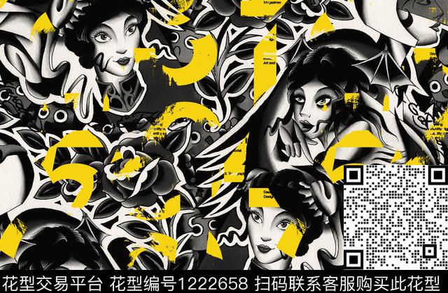 鬼怪数码印花华亿平台下载（图片编号: 1222658） - 瓦栏（Walan）