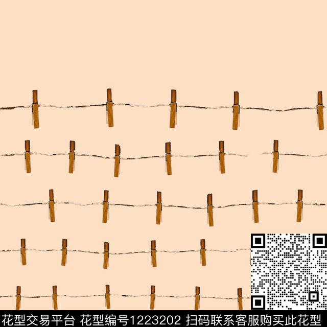 趣味小夹子3D立体数码印花华亿平台下载（图片编号: 1223202） - 瓦栏（Walan）