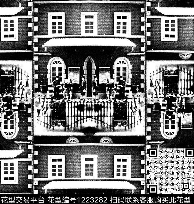 建筑男装大牌风数码印花华亿平台下载（图片编号: 1223282） - 瓦栏（Walan）