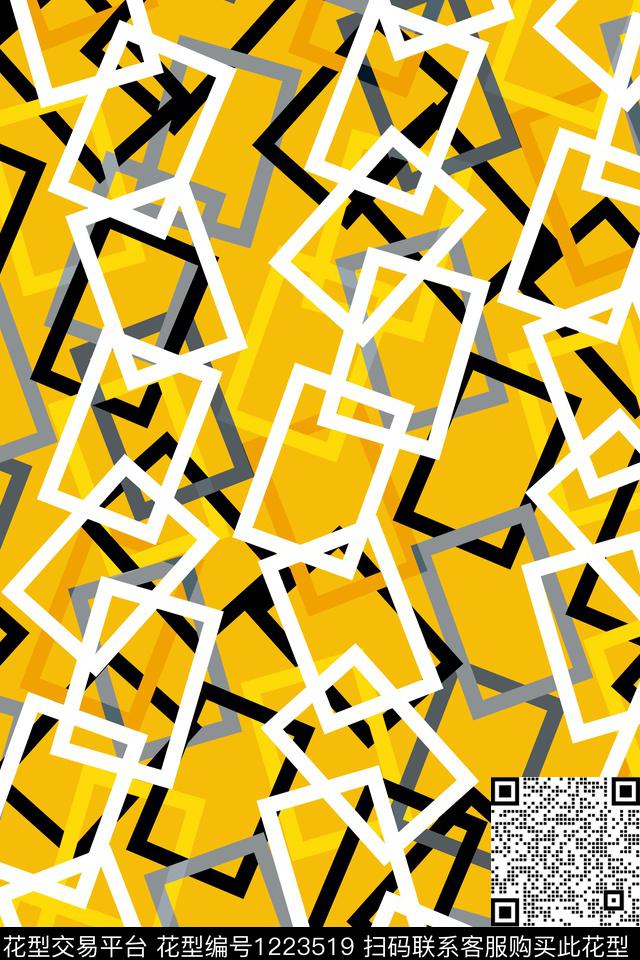 抽象男装休闲时尚传统印花华亿平台下载（图片编号: 1223519） - 瓦栏（Walan）