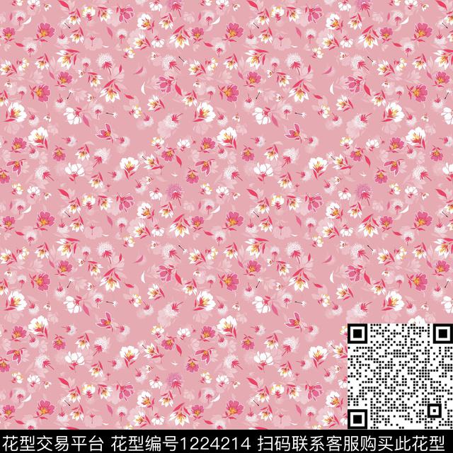 小碎花素雅小清新传统印花华亿平台下载（图片编号: 1224214） - 瓦栏（Walan）