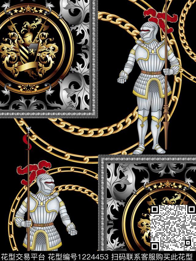 抽象男装休闲大牌风数码印花华亿平台下载（图片编号: 1224453） - 瓦栏（Walan）