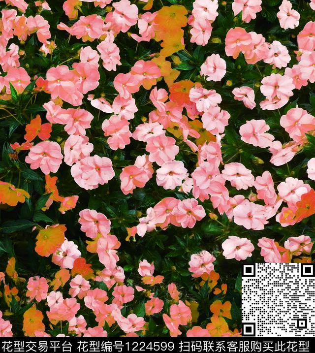 花卉大牌风小碎花数码印花华亿平台下载（图片编号: 1224599） - 瓦栏（Walan）