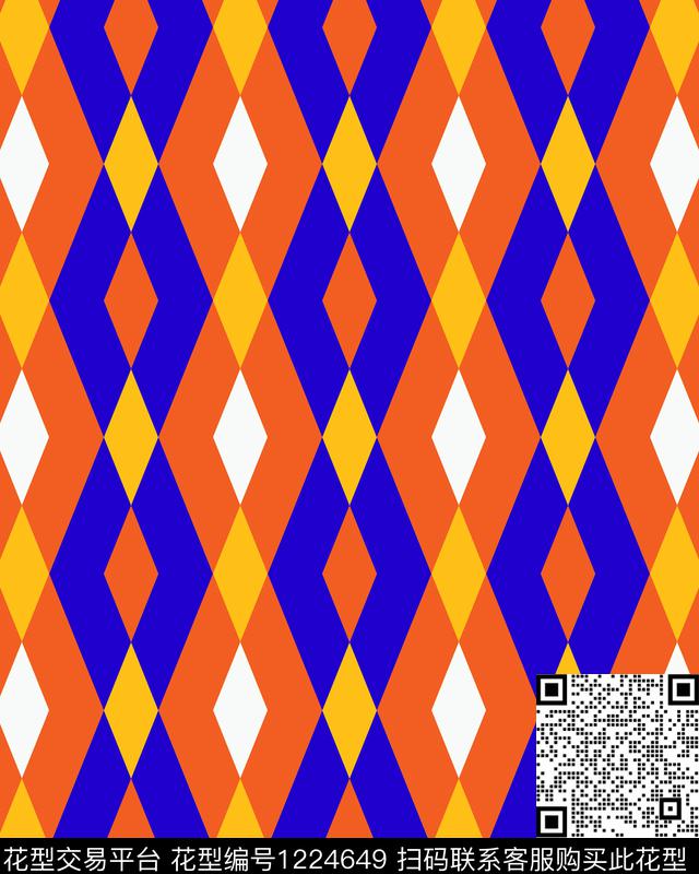 几何格子男装传统印花华亿平台下载（图片编号: 1224649） - 瓦栏（Walan）