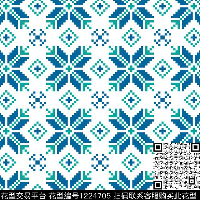 小清新清爽传统印花华亿平台下载（图片编号: 1224705） - 瓦栏（Walan）