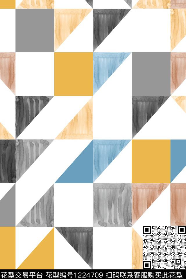 几何数码华亿平台大牌风数码印花华亿平台下载（图片编号: 1224709） - 瓦栏（Walan）