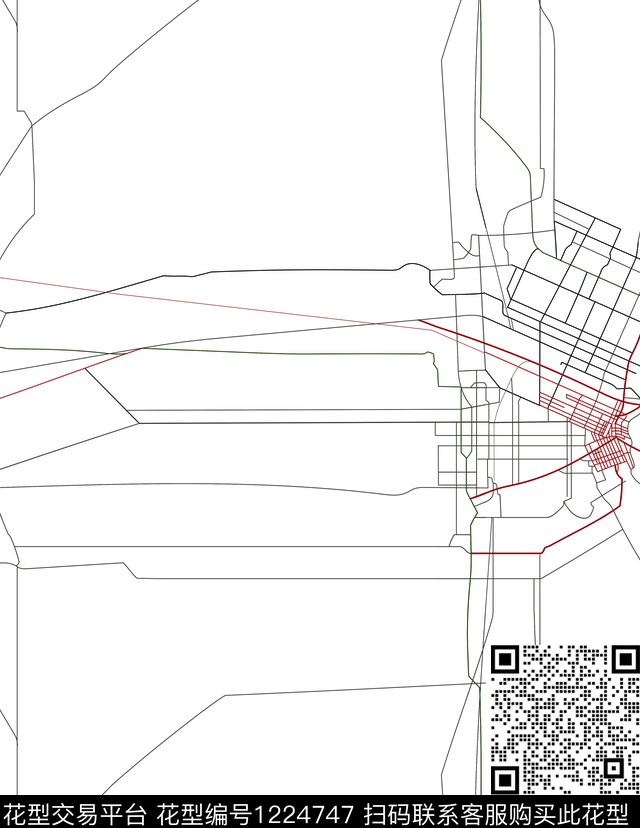 格子线条传统印花华亿平台下载（图片编号: 1224747） - 瓦栏（Walan）