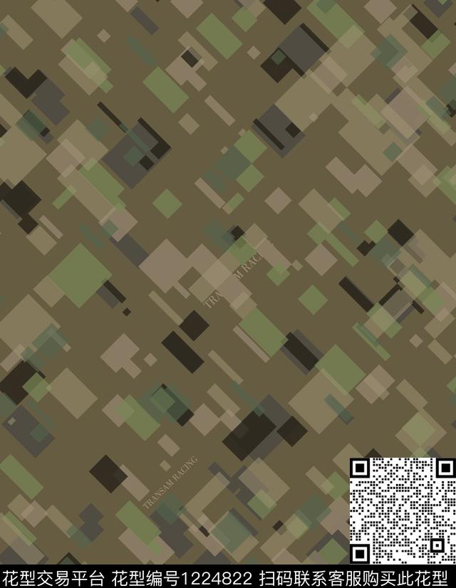 几何潮牌抽象传统印花华亿平台下载（图片编号: 1224822） - 瓦栏（Walan）