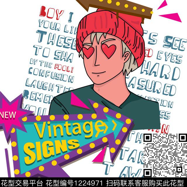 男装人物卡通传统印花华亿平台下载（图片编号: 1224971） - 瓦栏（Walan）