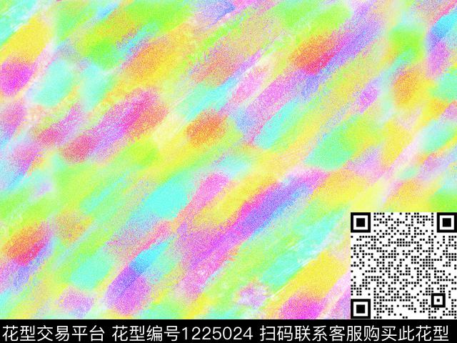 肌理彩色笔触数码印花华亿平台下载（图片编号: 1225024） - 瓦栏（Walan）
