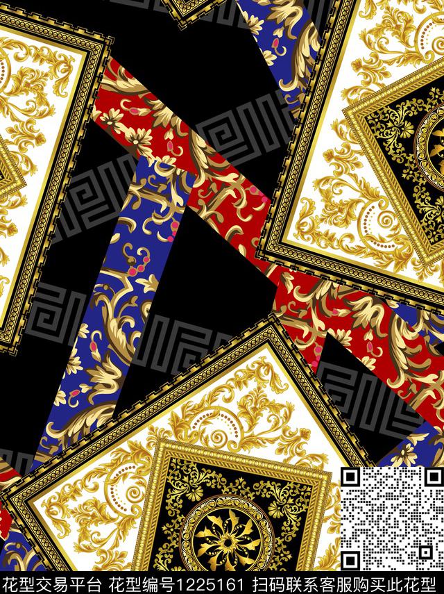 大牌风男装宫廷风数码印花华亿平台下载（图片编号: 1225161） - 瓦栏（Walan）