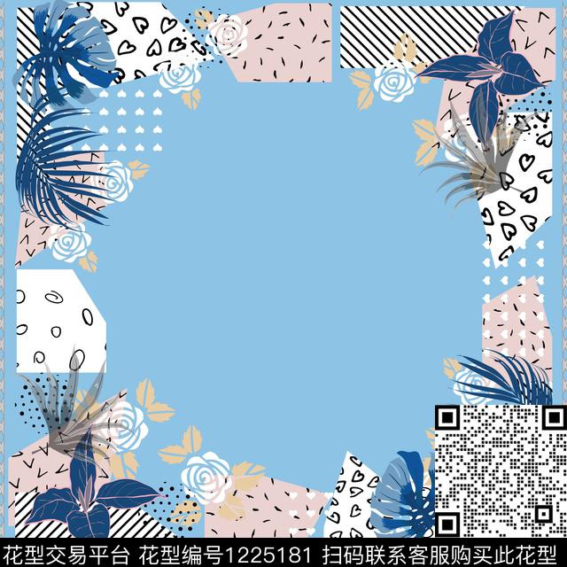 抽象花卉春夏华亿平台扎染华亿平台传统印花华亿平台下载（图片编号: 1225181） - 瓦栏（Walan）