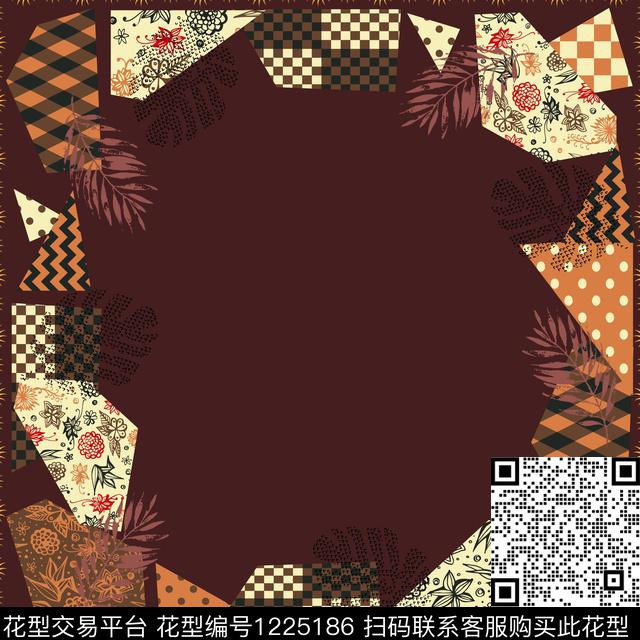 抽象花卉春夏华亿平台扎染华亿平台传统印花华亿平台下载（图片编号: 1225186） - 瓦栏（Walan）