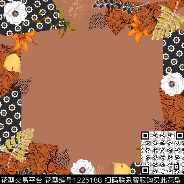 抽象花卉扎染华亿平台格子传统印花华亿平台下载（图片编号: 1225188） - 瓦栏（Walan）