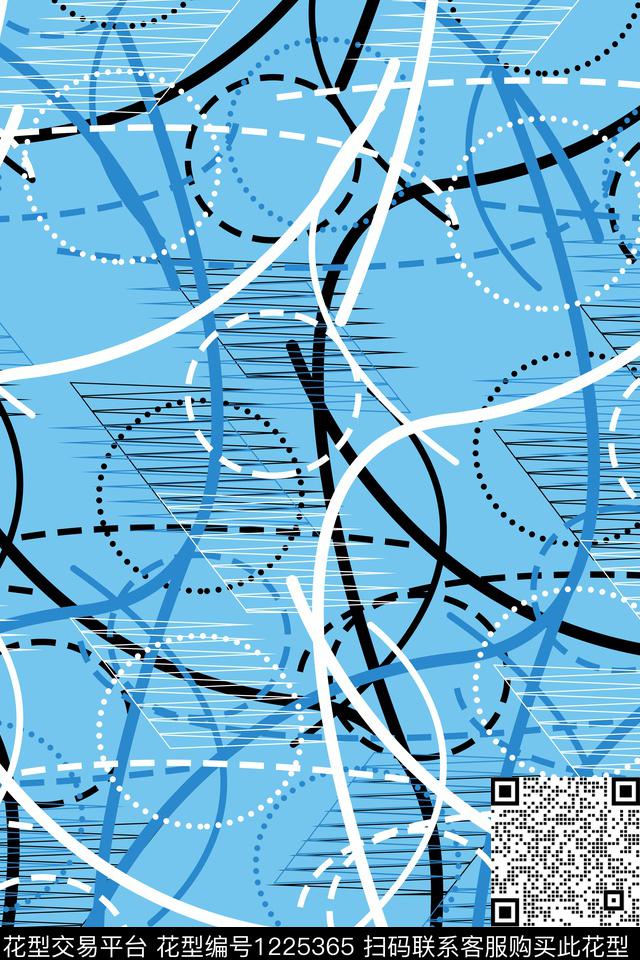 抽象男装休闲大牌风传统印花华亿平台下载（图片编号: 1225365） - 瓦栏（Walan）