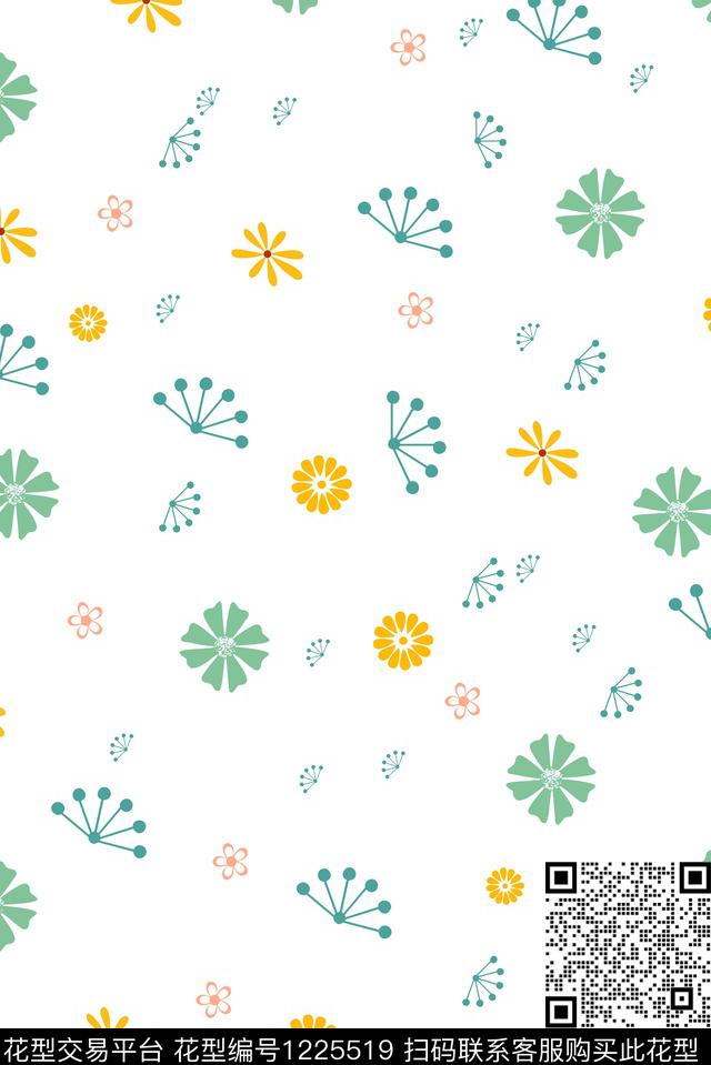 少女春夏华亿平台文艺传统印花华亿平台下载（图片编号: 1225519） - 瓦栏（Walan）