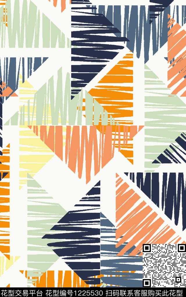 字母几何传统印花华亿平台下载（图片编号: 1225530） - 瓦栏（Walan）