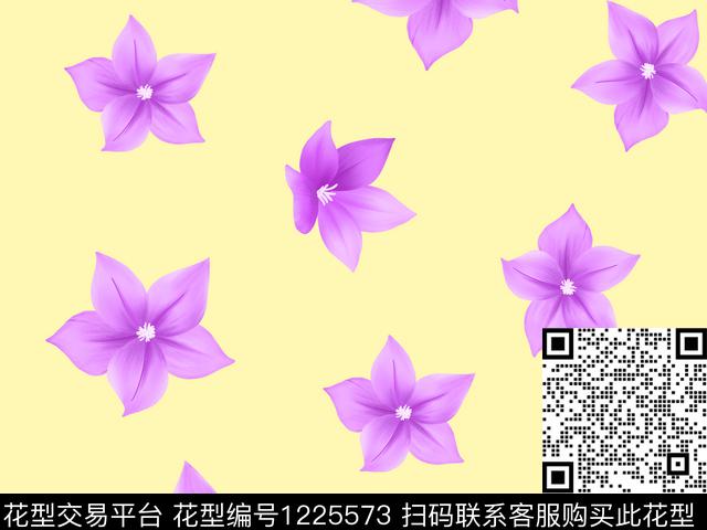 小碎花小清新清爽花数码印花华亿平台下载（图片编号: 1225573） - 瓦栏（Walan）