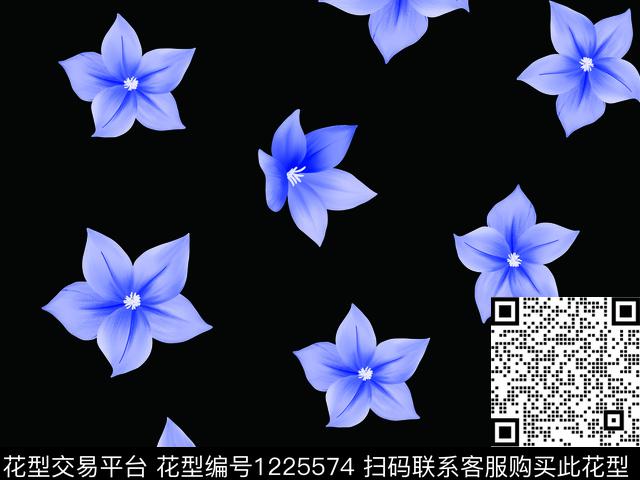 小碎花小清新清爽花数码印花华亿平台下载（图片编号: 1225574） - 瓦栏（Walan）