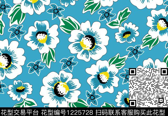 花卉小碎花传统印花华亿平台下载（图片编号: 1225728） - 瓦栏（Walan）