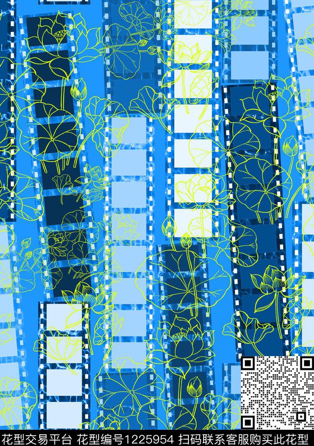 时尚数码华亿平台花卉数码印花华亿平台下载（图片编号: 1225954） - 瓦栏（Walan）