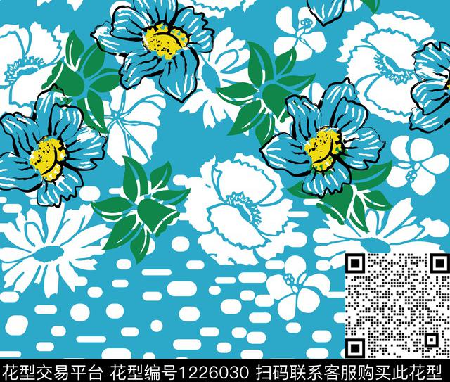 古典花纹大牌风小碎花传统印花华亿平台下载（图片编号: 1226030） - 瓦栏（Walan）