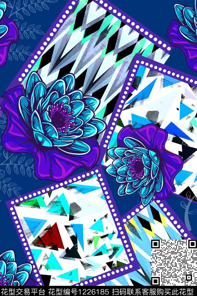 时尚数码华亿平台花卉数码印花华亿平台下载（图片编号: 1226185） - 瓦栏（Walan）