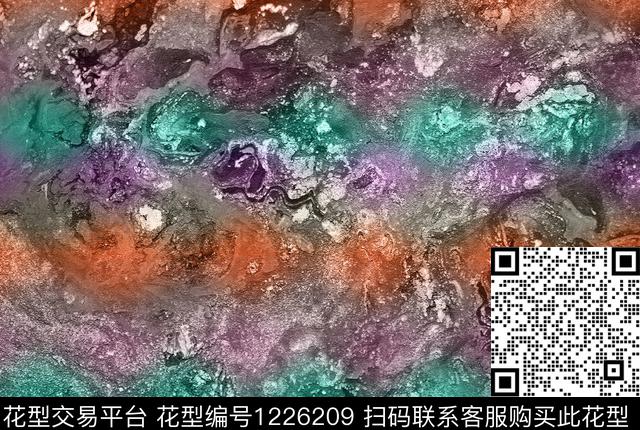 欧洲女装扎染华亿平台数码印花华亿平台下载（图片编号: 1226209） - 瓦栏（Walan）