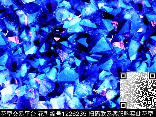 肌理抽象色彩浓厚数码印花华亿平台下载（图片编号: 1226235） - 瓦栏（Walan）