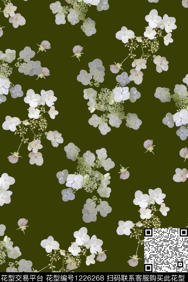 女装花卉小碎花数码印花华亿平台下载（图片编号: 1226268） - 瓦栏（Walan）