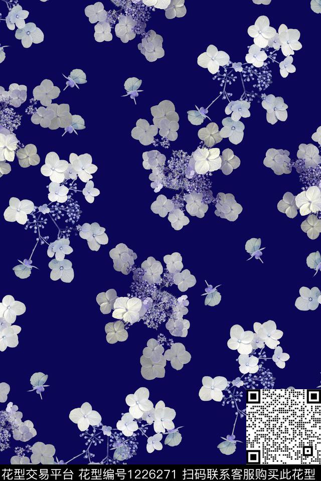 女装花卉小碎花数码印花华亿平台下载（图片编号: 1226271） - 瓦栏（Walan）