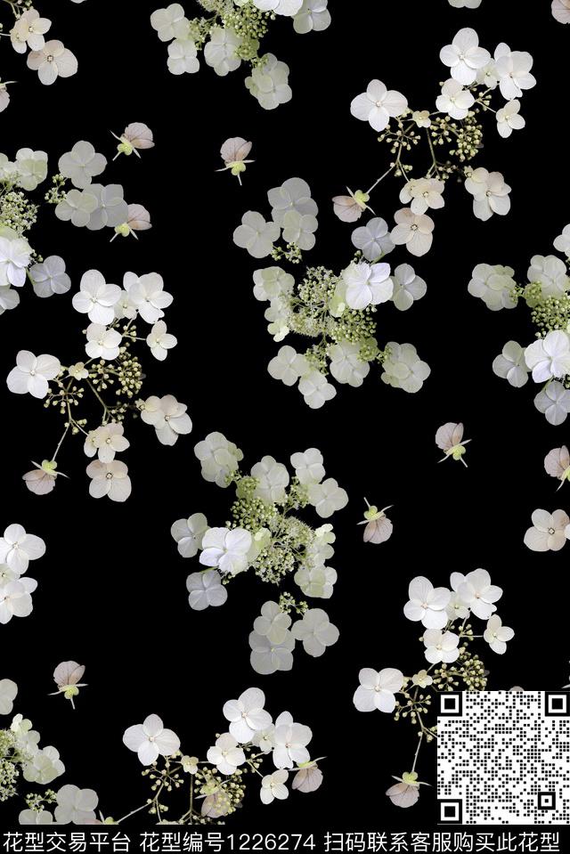 女装花卉小碎花数码印花华亿平台下载（图片编号: 1226274） - 瓦栏（Walan）