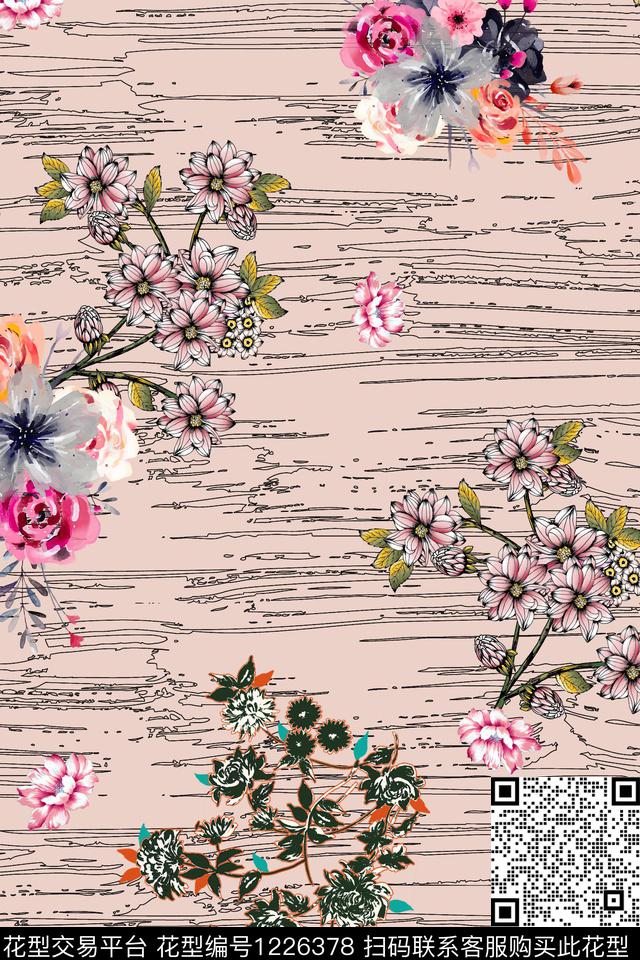 花卉数码华亿平台小碎花数码印花华亿平台下载（图片编号: 1226378） - 瓦栏（Walan）