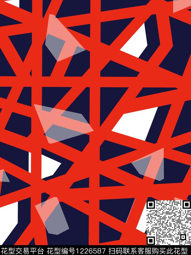 几何3D立体大牌风传统印花华亿平台下载（图片编号: 1226587） - 瓦栏（Walan）