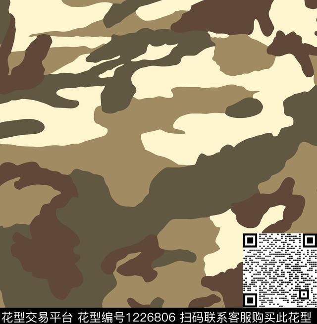 女装传统华亿平台迷彩传统印花华亿平台下载（图片编号: 1226806） - 瓦栏（Walan）