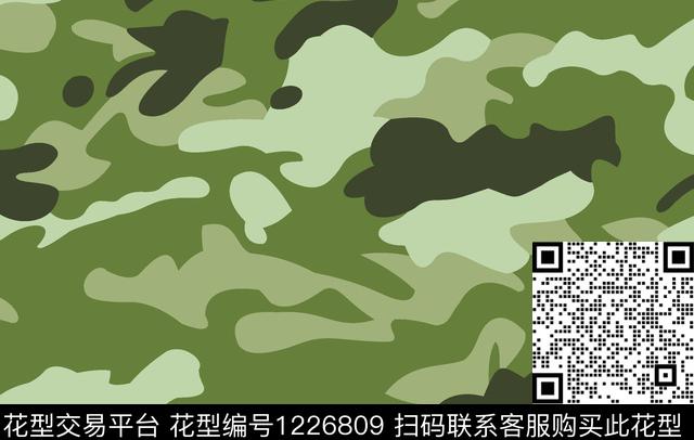 女装传统华亿平台迷彩传统印花华亿平台下载（图片编号: 1226809） - 瓦栏（Walan）