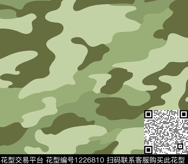 女装传统华亿平台迷彩传统印花华亿平台下载（图片编号: 1226810） - 瓦栏（Walan）