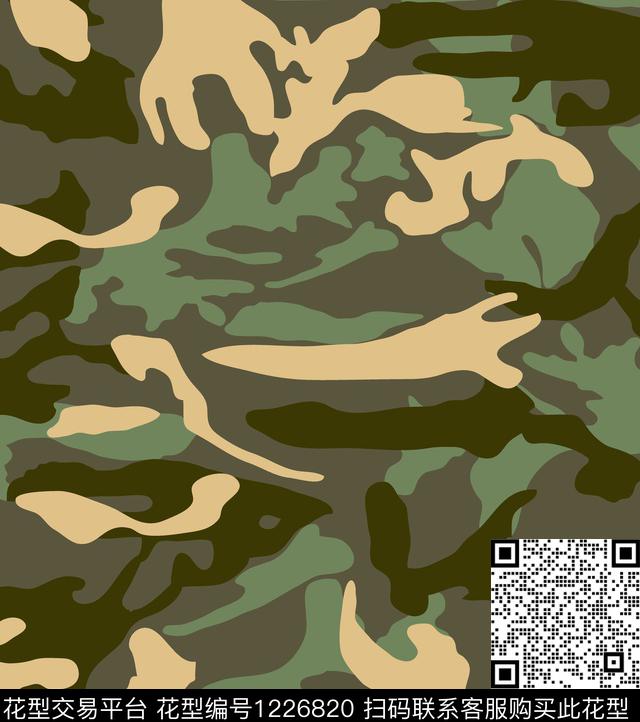 女装传统华亿平台迷彩传统印花华亿平台下载（图片编号: 1226820） - 瓦栏（Walan）