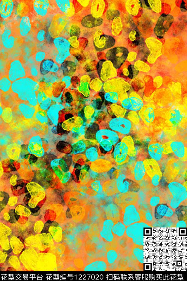 抽象男装休闲运动服数码印花华亿平台下载（图片编号: 1227020） - 瓦栏（Walan）