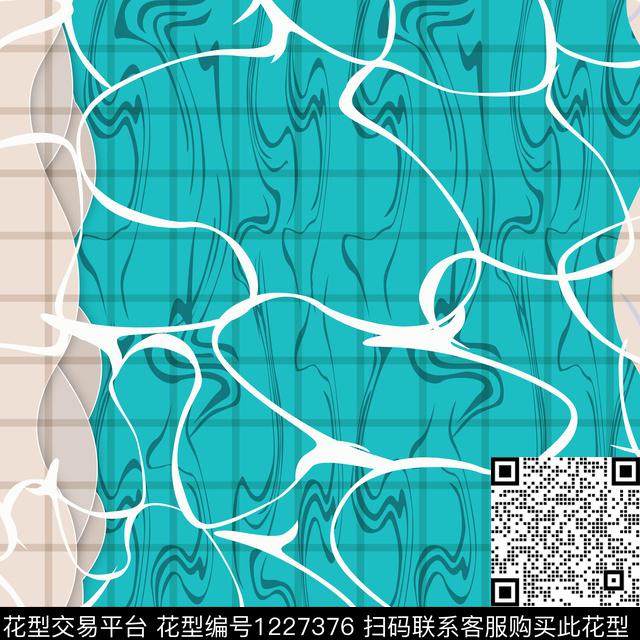 抽象花卉时尚传统印花华亿平台下载（图片编号: 1227376） - 瓦栏（Walan）